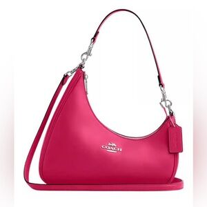 Coach Twisted Terri Shoulder Bag Pink Leather Medium NWT Crossbody Strp Reg $498